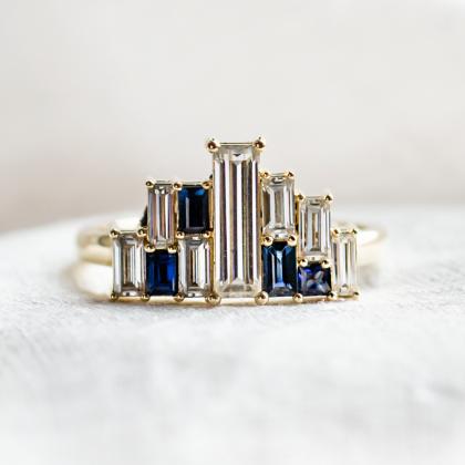 Šperky s baguette drahokamy: Nevšední krása s geometrickou přesností