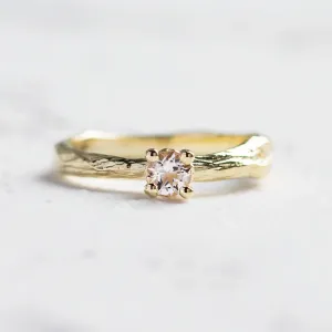 Gold branch ring with morganite DREMIA Thumbnail