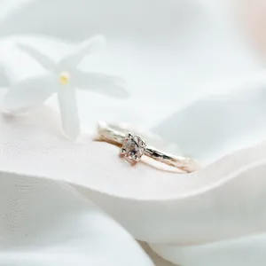 Gold branch ring with morganite DREMIA