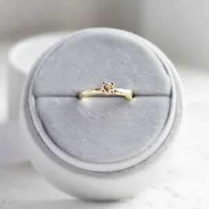 Gold branch ring with morganite DREMIA Thumbnail