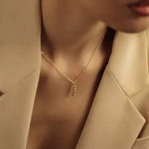 Minimalistický zlatý náhrdelník s diamantem CORINNE