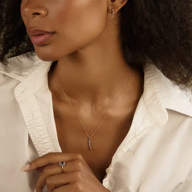 Minimalistický náhrdelník s diamantem CLAUDE Image