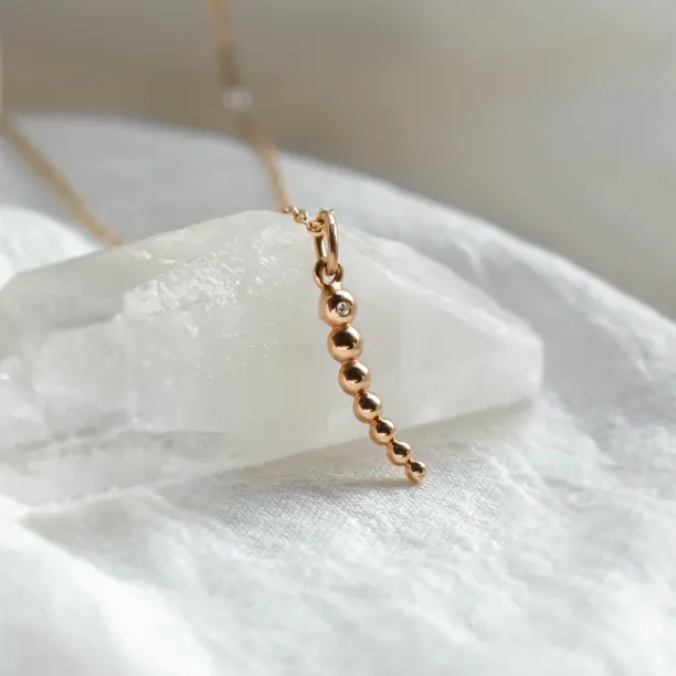 Minimalistický náhrdelník s diamantem CLAUDE Image