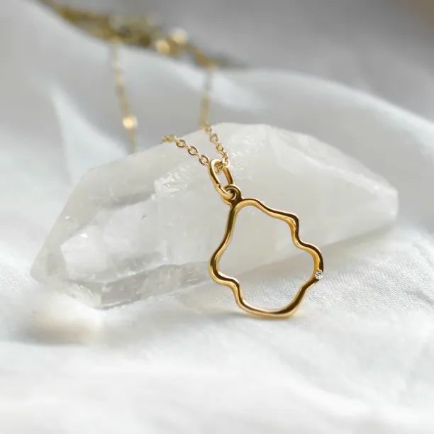 Minimalistický náhrdelník s diamantem DOMINIQUE Image