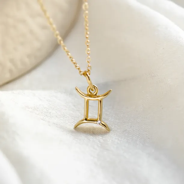 Originální náhrdelník s diamantem BLÍŽENCI Image