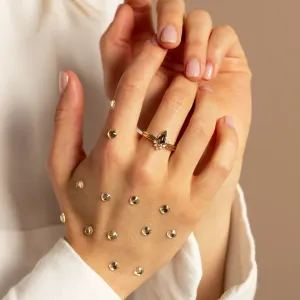 Set prstenů se salt and pepper diamantem a klasickými diamanty DIVINITY