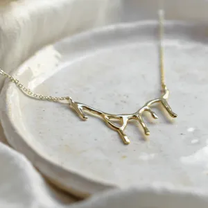 Unique gold diamond necklace FRANCOISE Thumbnail