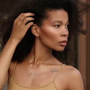 Unique gold diamond necklace FRANCOISE Thumbnail