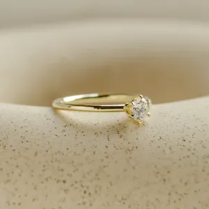 Minimalist moissanite engagement ring AMARA Thumbnail