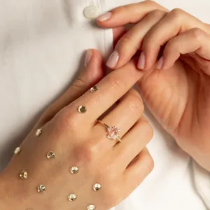 Light pink sapphire engagement ring MEREDITH