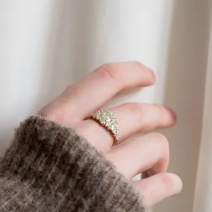 Luxusní cluster prsten s laboratorními diamanty CHANNELIE Thumbnail