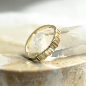 Unique baguette cut moissanite ring VANELLE Thumbnail