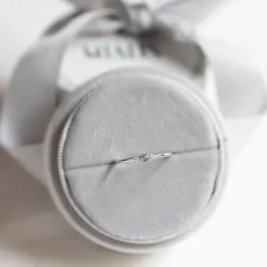 Minimalistický prsten se safírem a diamanty SABINE Thumbnail