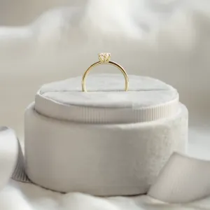 Minimalist moissanite engagement ring AMARA Thumbnail