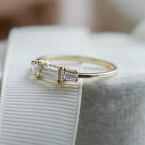 Vintage prsten v art deco stylu s laboratorními diamanty VISION Thumbnail