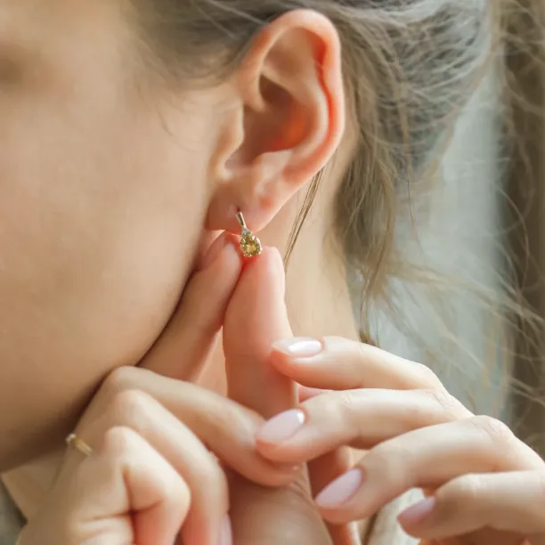 Set šperků s olivínem a diamanty VERDA Image