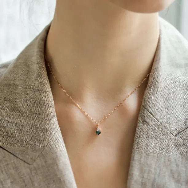 Sada šperků s mechovým achátem a diamanty TALIA Image