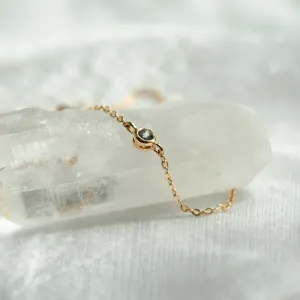 Minimalistický náramek se salt and pepper diamantem TANYA Thumbnail