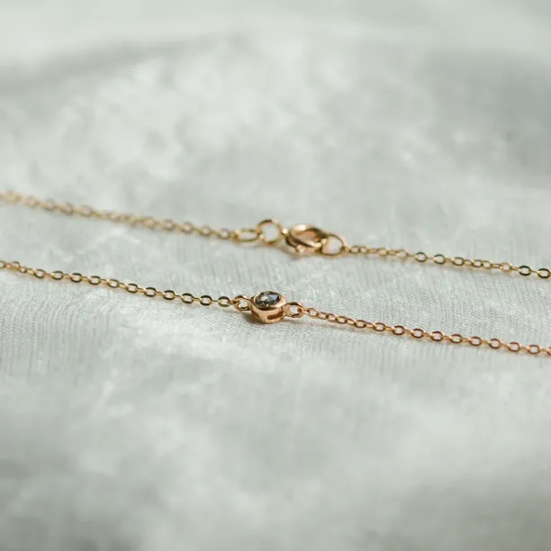 Minimalistický náramek se salt and pepper diamantem TANYA Image