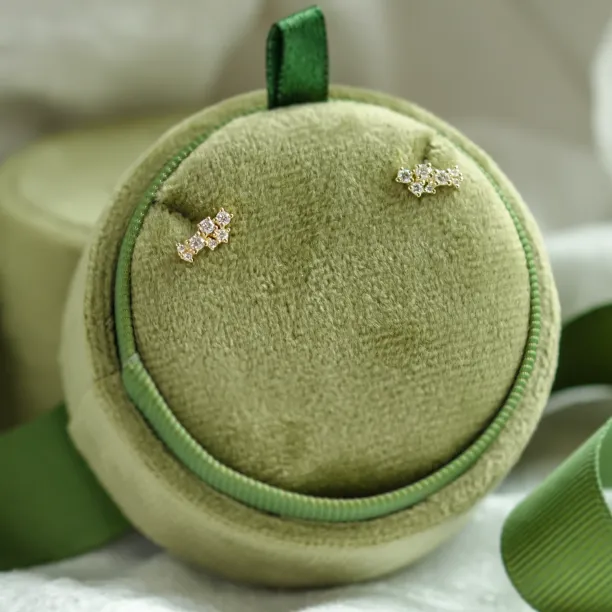 Diamantové cluster náušnice ELIN Image