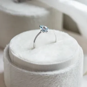 Gold ring with kite topaz DALIA Thumbnail