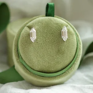 Geometric moissanite earrings SERENA Thumbnail