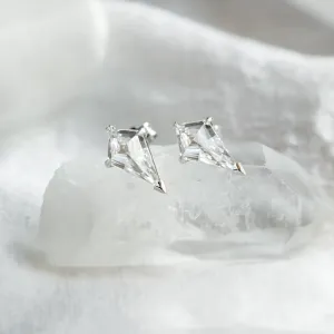 Gold kite moissanite earrings DANE Thumbnail