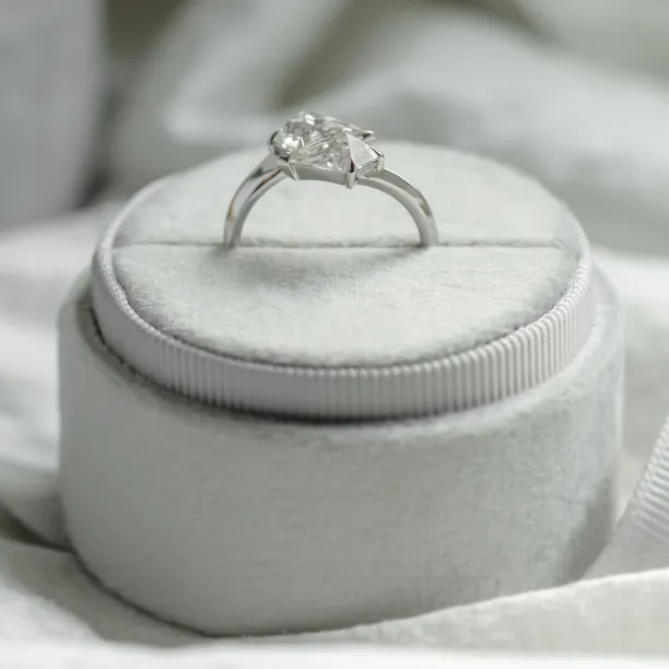 Massive double ring with kite moissanites DONNIE Image