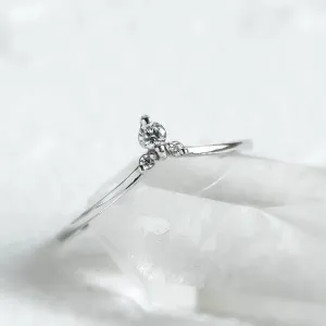 Jemný zlatý prsten s laboratorními diamanty JANA Thumbnail