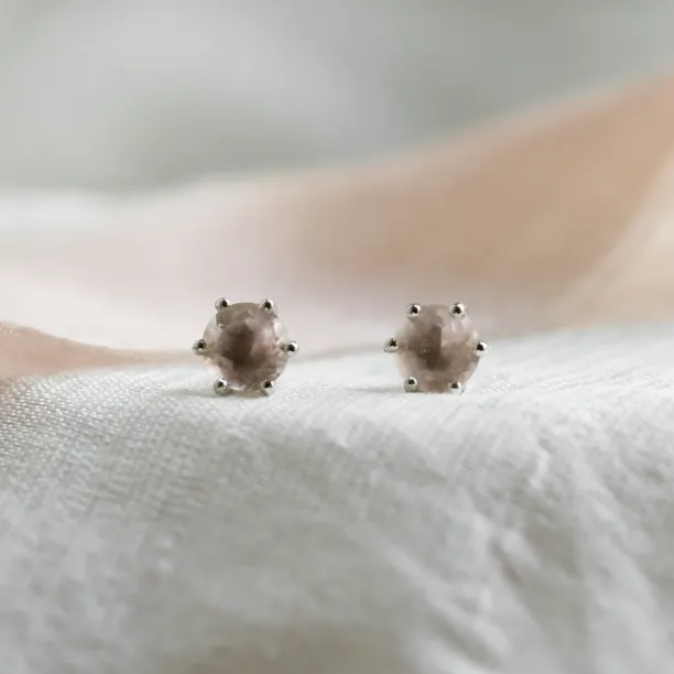 Zlaté náušnice s morganitem MAY Image