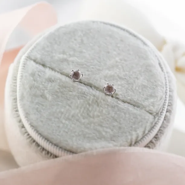 Zlaté náušnice s morganitem MAY Image