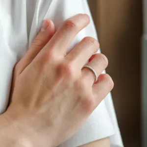 Gold relief wedding rings MIKE