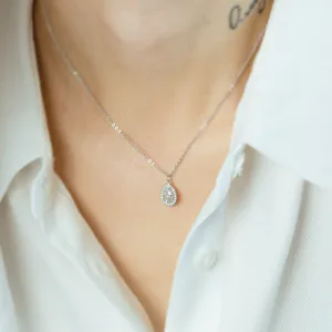 Zlatý halo přívěsek s lab-grown diamanty GLORIA Thumbnail