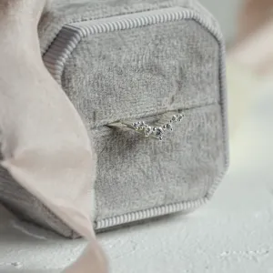 Curved diamond ring ERISILDA Thumbnail