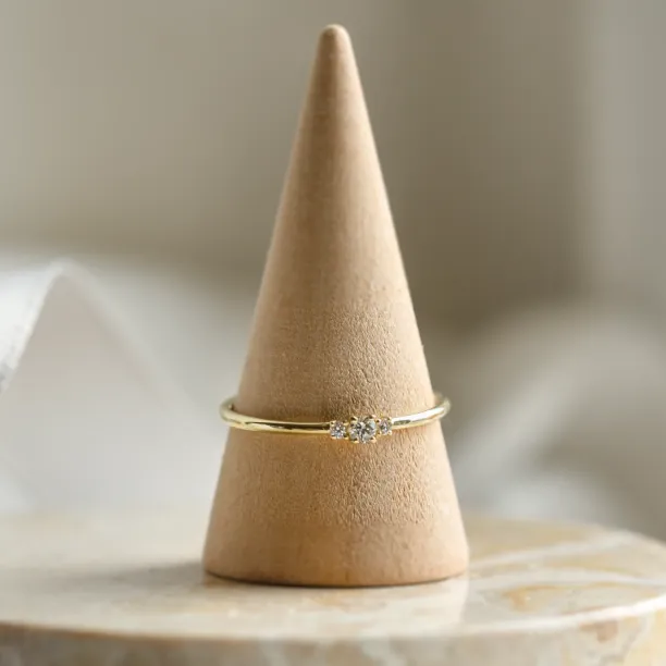 Minimalist ring with lab-grown diamonds HANOI Image