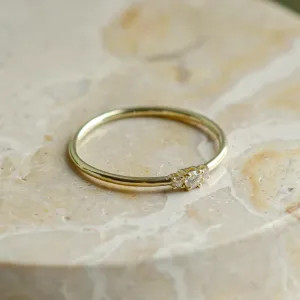 Minimalist ring with lab-grown diamonds HANOI Thumbnail