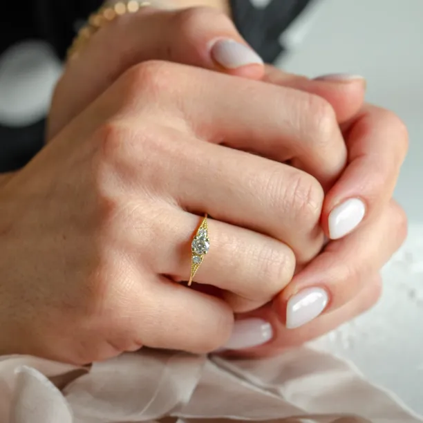 Gold vintage lab-grown diamond ring ORSINI Image