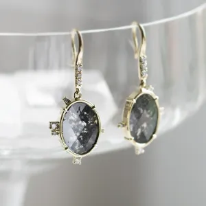 Vintage náušnice se salt and pepper a klasickými diamanty MARIBEL Thumbnail