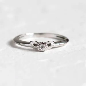 Gold lab-grown diamond engagement ring ROSI