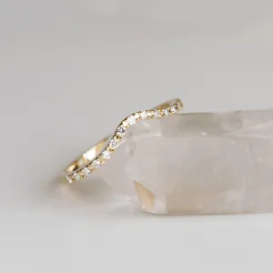 Gold eternity ring with diamonds TIEROS Thumbnail