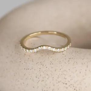 Gold eternity ring with diamonds TIEROS Thumbnail