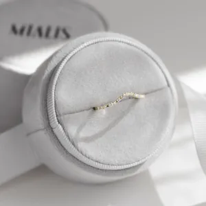 Gold eternity ring with diamonds TIEROS Thumbnail