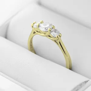 Gold lab-grown diamond engagement ring VIRBO Thumbnail