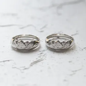 Netradiční snubní prsteny s motivem hor HIMALAYAS