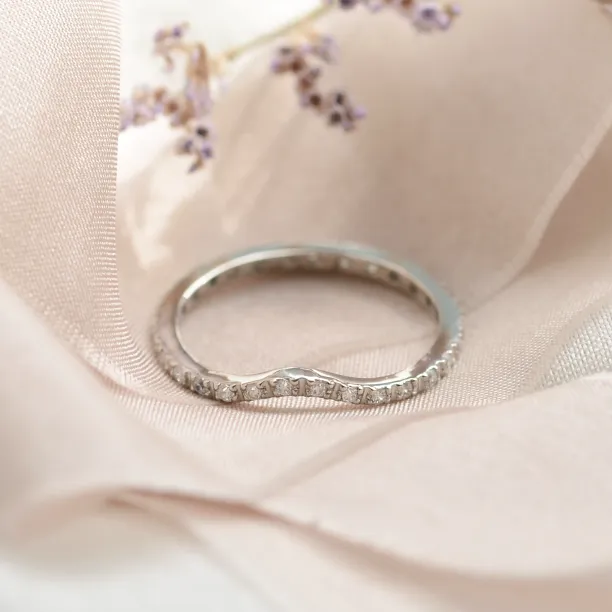 Gold eternity ring with diamonds Tiernan Image