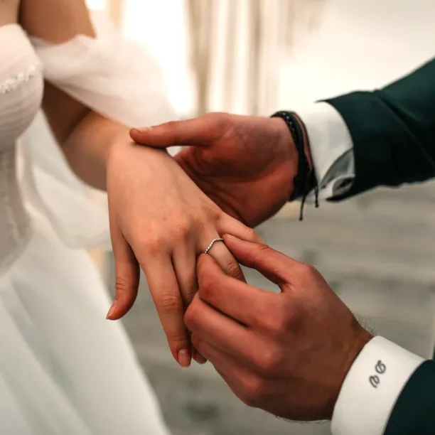 Gold eternity ring with diamonds Tiernan Image