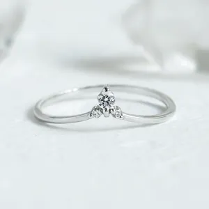 Fine gold ring with diamonds JANIZ Thumbnail