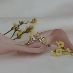 Gold ring with fancy diamonds FIERIA Thumbnail