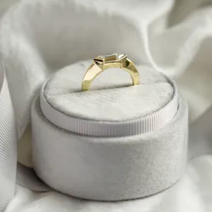 Original massive ring with hexagon moissanite ARA Thumbnail