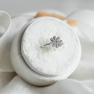 Gold ring with a diamond and engraving LEXI Thumbnail